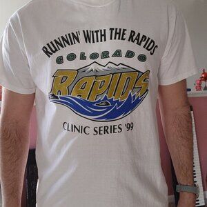 Vintage Colorado Rapids shirt, 1999, RUNNING WITH Rapids Colorado Rapids shirt